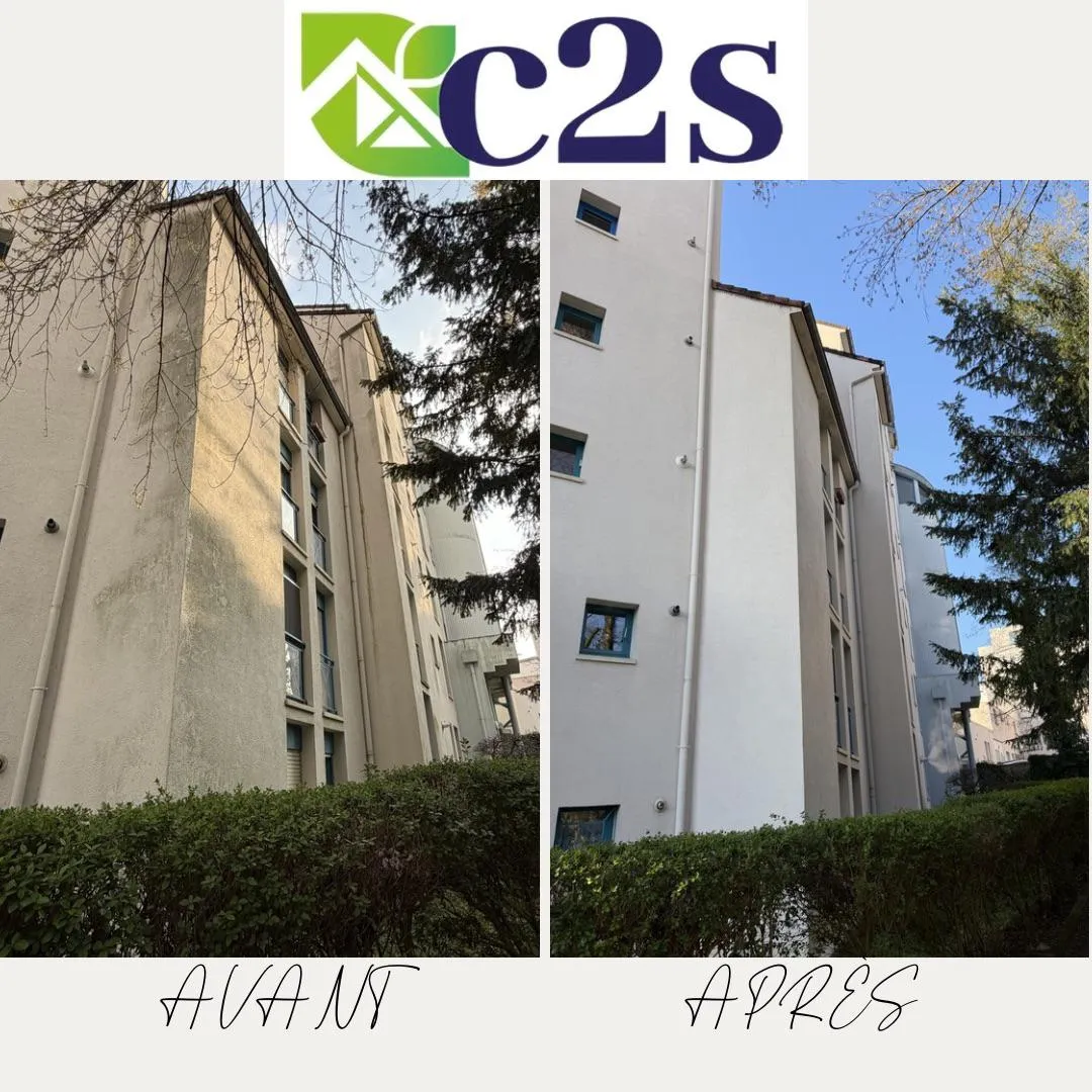 Avant/après : nettoyage façade copropriété