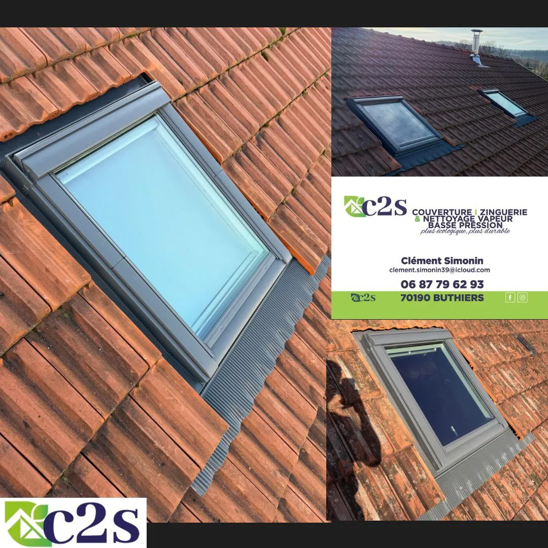Réalisation C2S : pose de Velux