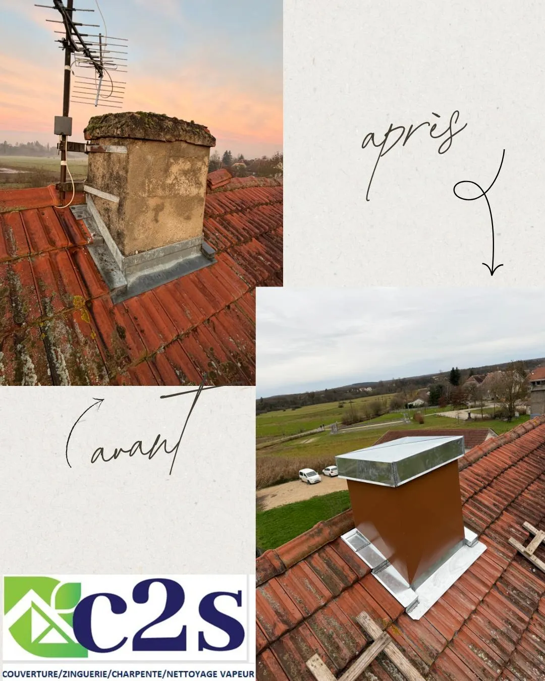 Réalisation C2S : tôle de cheminée